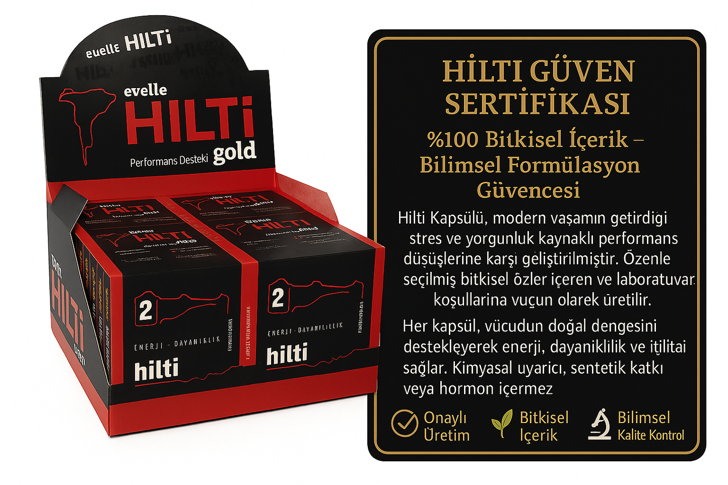 HİLTİ – %100 Bitkisel Performans Takviyesi